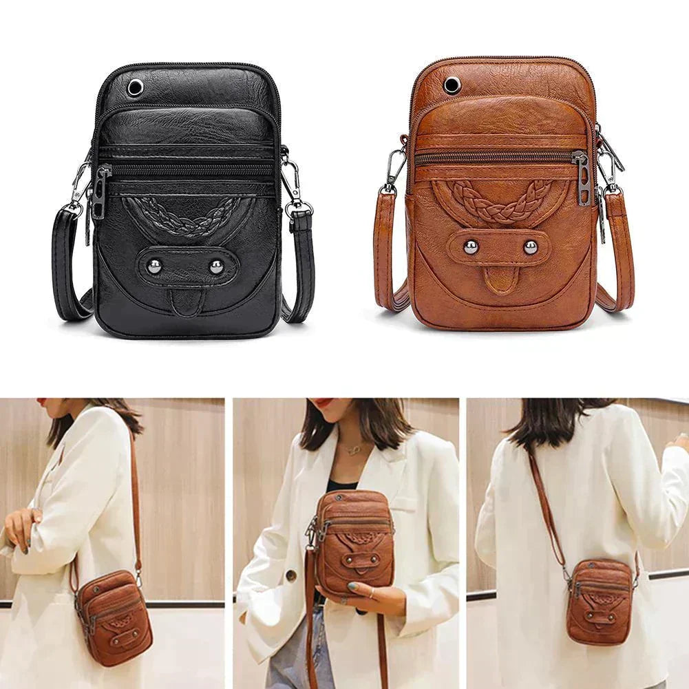 Vellana - Vintage Leather Crossbody Bag