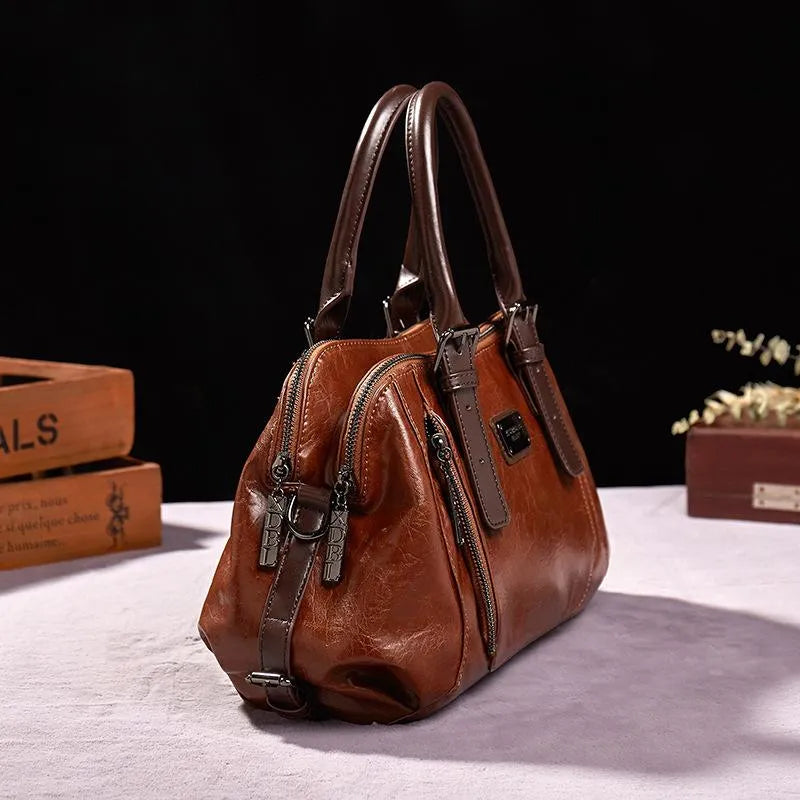 Silke - Luxurious Vegetable Tanned Leather Bag