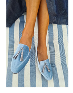 Hadley™ | Silver Tassel Slippers