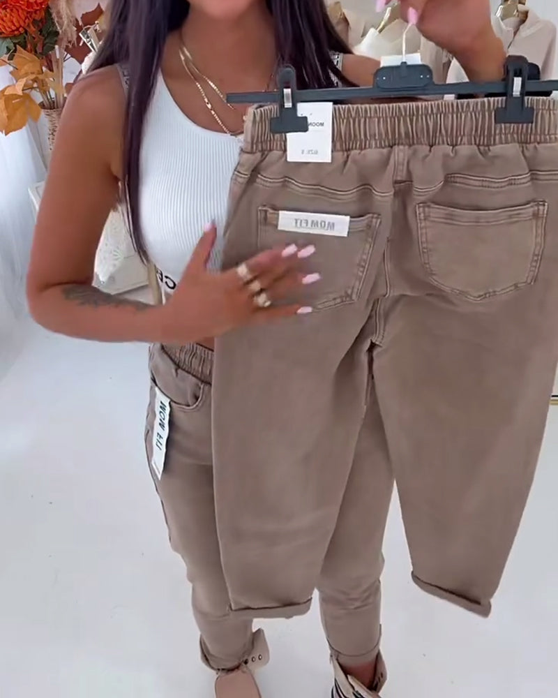 Stretch Skinny Elastic Pants