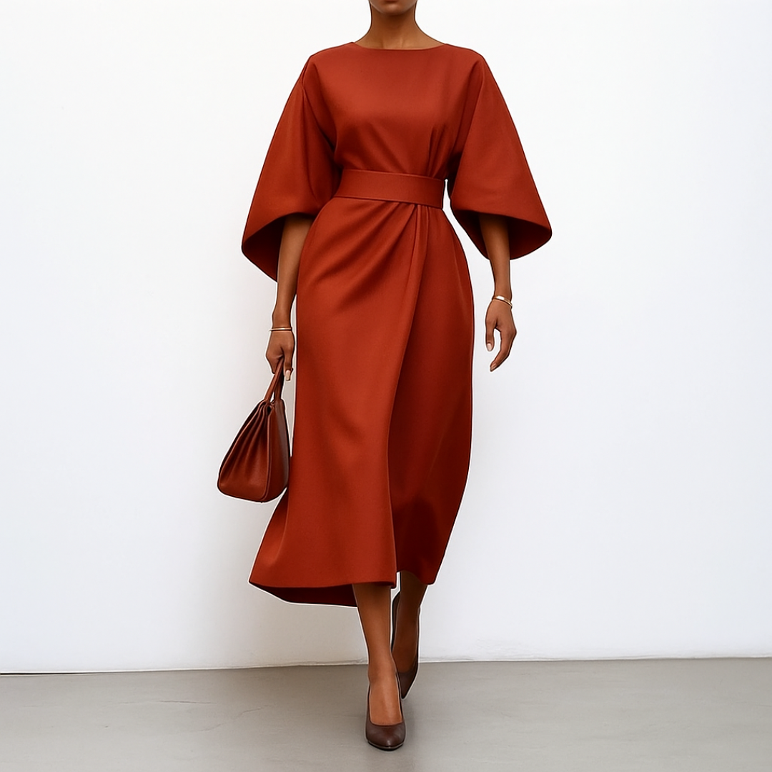 Eldra™ | Maxi Dress with Batwing Sleeves