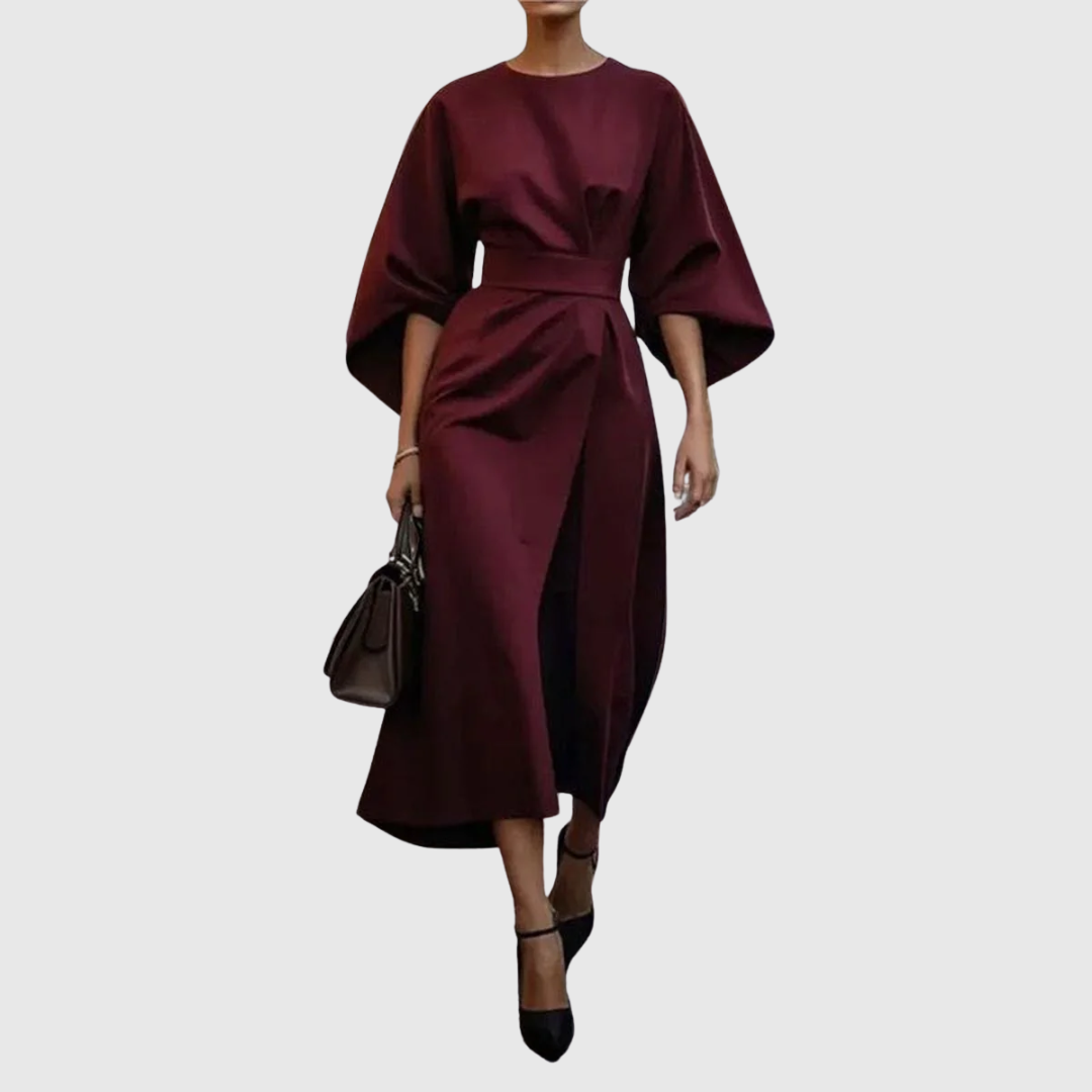 Eldra™ | Maxi Dress with Batwing Sleeves