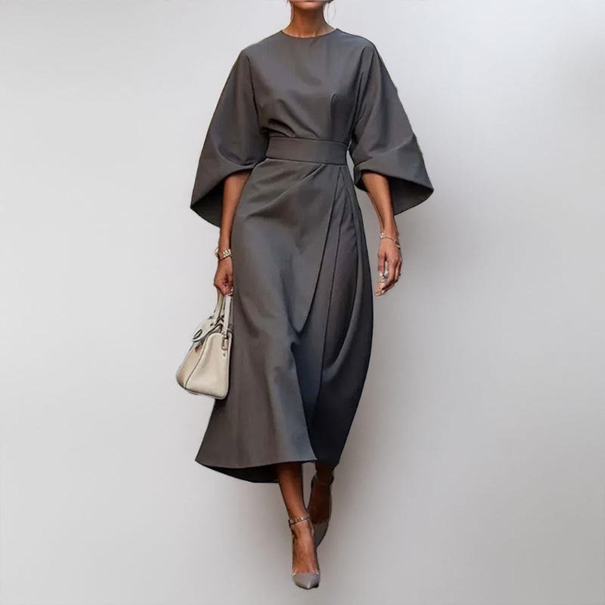 Eldra™ | Maxi Dress with Batwing Sleeves