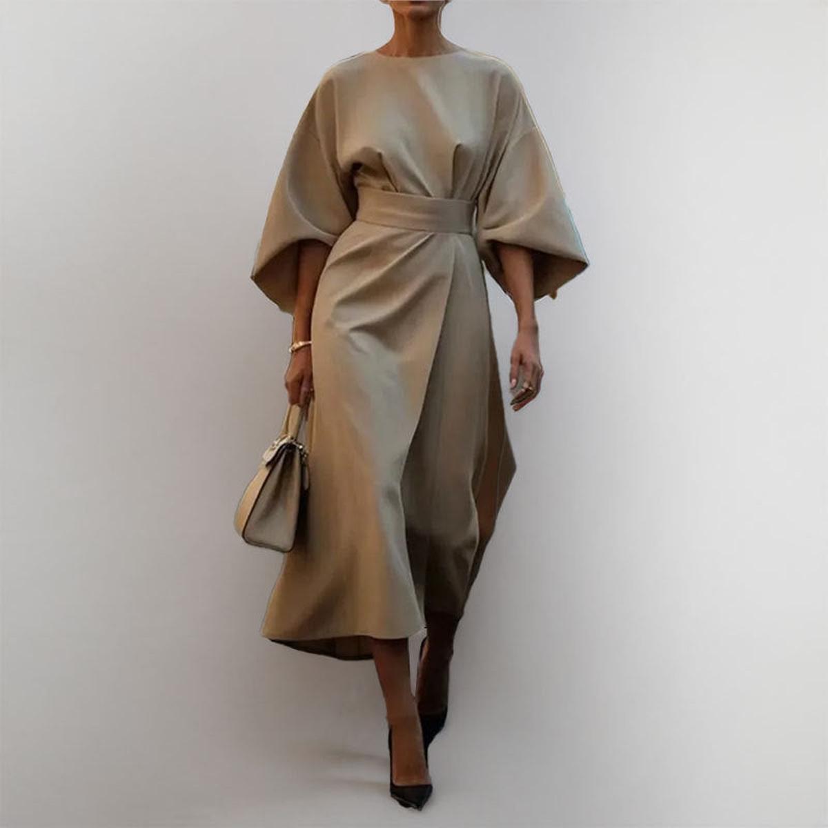 Eldra™ | Maxi Dress with Batwing Sleeves