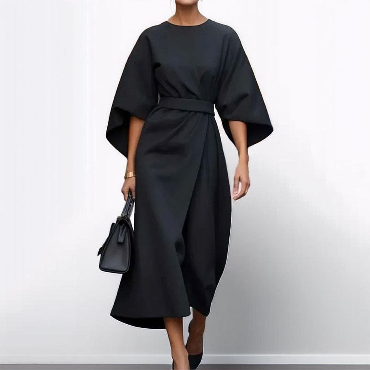 Eldra™ | Maxi Dress with Batwing Sleeves