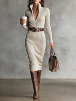 Clara | Elegant Knitted Dress