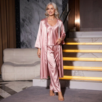 Isabella | 3-Piece Satin Robe Nightwear Set